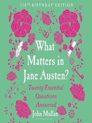 cover image of What Matters in Jane Austen?